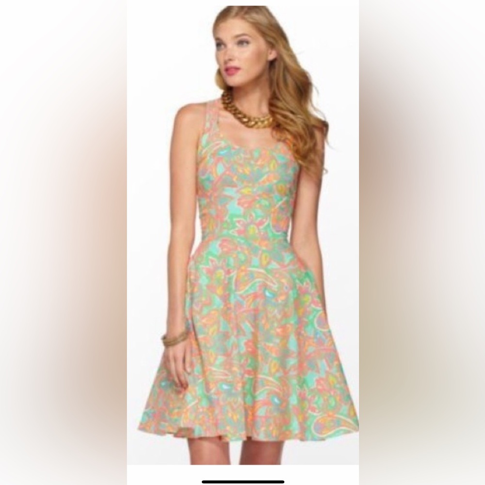 Lilly Pulitzer 💐NWOT Zo Dress Sand Bar Blue Make a 
Splash
